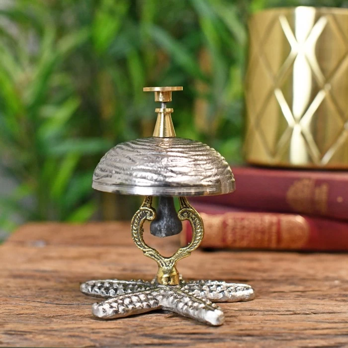 Silver & Gold Star Fish Reception Bell - Image 8