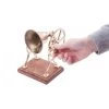 “Holcombe Hall” Brass Bell With Wooden Base -Garden Supply Discount Store ng brass bell 1
