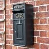 "Oakhampton" Slim King George Post Box In Black -Garden Supply Discount Store oakhampton slim king george post box in black 1
