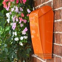 “Sunkissed Sienna” Orange Contemporary Post Box 16 “Sunkissed Sienna” Orange Contemporary Post Box -Garden Supply Discount Store orange wall mounted post and parcel box