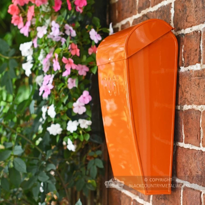 “Sunkissed Sienna” Orange Contemporary Post Box 9 “Sunkissed Sienna” Orange Contemporary Post Box - Image 7