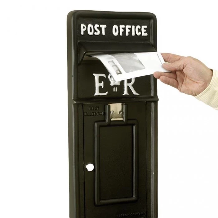 'Original Reproduction' Black Elizabeth Regina Post & Parcel Front Only - Image 3
