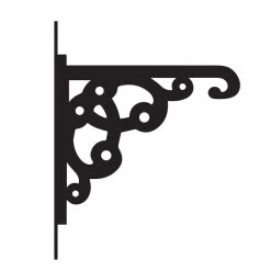 Ornate Heavy Duty Iron Hanging Basket Bracket -Garden Supply Discount Store ornate heavy duty hanging basket bracket 1