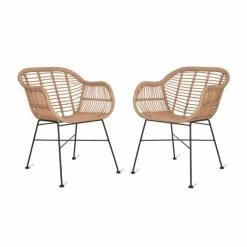 Pair Of "Bamboo" Dining Chairs