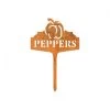 Rustic "Peppers" Vegetable Label -Garden Supply Discount Store peppers label rus 1