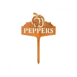 Rustic "Peppers" Vegetable Label