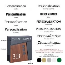 Personalised "Elmsgate" Anthracite Grey Modern Wall Mounted Post Box -Garden Supply Discount Store personalised elmsgate anthracite grey modern wall mounted post box 1