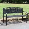 Personalised Mary Poppins Iron & Steel Park Bench In Black -Garden Supply Discount Store personalised mary poppins iron steel park bench in black 2