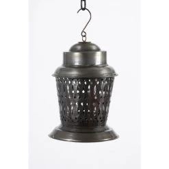 7 Inch Pewter Lantern -Garden Supply Discount Store pewter 7 inch ecthed lantern