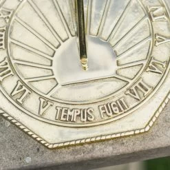Polished Brass 'Copernicus' Sundial - 250mm -Garden Supply Discount Store polished brass copernicus sundial 250mm 4