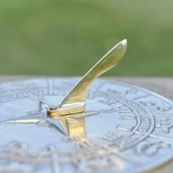 Polished Brass 'Horoscope' Sundial - 230mm -Garden Supply Discount Store polished brass horoscope sundial 230mm 3