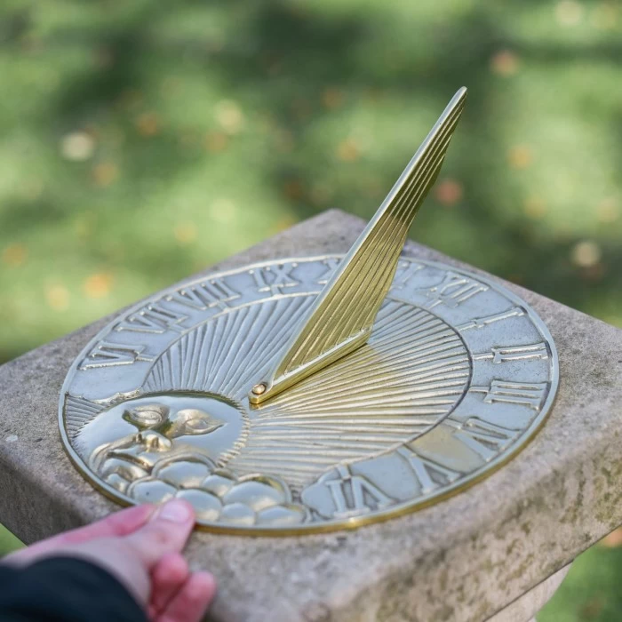 Polished Brass 'Rising Run' Sundial 7 Polished Brass 'Rising Run' Sundial - Image 5