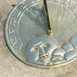 Polished Brass 'Rising Run' Sundial 18 Polished Brass 'Rising Run' Sundial -Garden Supply Discount Store polished brass rising run sundial 200mm 1