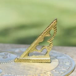 Polished Brass 'Rising Run' Sundial 14 Polished Brass 'Rising Run' Sundial -Garden Supply Discount Store polished brass rising run sundial 200mm 2