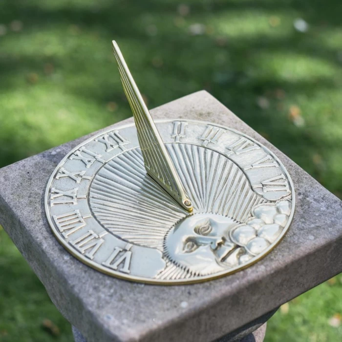 Polished Brass 'Rising Run' Sundial 3 Polished Brass 'Rising Run' Sundial