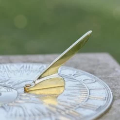 Polished Brass 'Sunburst' Sundial - 200mm -Garden Supply Discount Store polished brass sunburst sundial 200mm 2