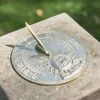 Polished Brass 'Sunburst' Sundial - 200mm -Garden Supply Discount Store polished brass sunburst sundial 200mm 3