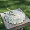 Polished Brass 'Sunflower' Sundial - 250mm