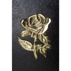 Deluxe Polished Brass “Tudor Rose” Wall Mounted Post Box -Garden Supply Discount Store polished brass tudor rose motif post box 4