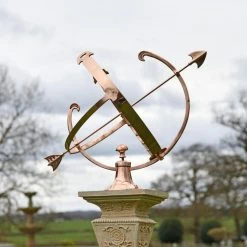 Polished Copper Armillary - 44cm -Garden Supply Discount Store polished copper armillary 44cm 10