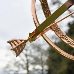 Polished Copper Armillary - 44cm -Garden Supply Discount Store polished copper armillary 44cm 2