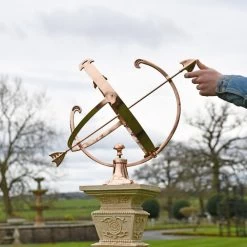 Polished Copper Armillary - 44cm -Garden Supply Discount Store polished copper armillary 44cm 3