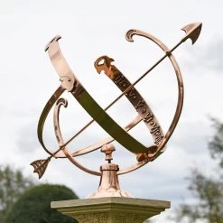 Polished Copper Armillary - 44cm -Garden Supply Discount Store polished copper armillary 44cm 9