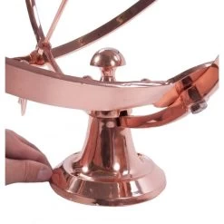 Polished Copper Armillary - 44cm -Garden Supply Discount Store polished copper armillary profatius design 2 1