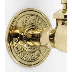 Polished Brass Toad In The Hole Garden Tap -Garden Supply Discount Store polsihed btass backplate 8
