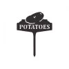Black "Potatoes" Vegetable Label -Garden Supply Discount Store potatoes label blk 1