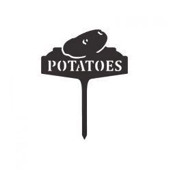Black "Potatoes" Vegetable Label