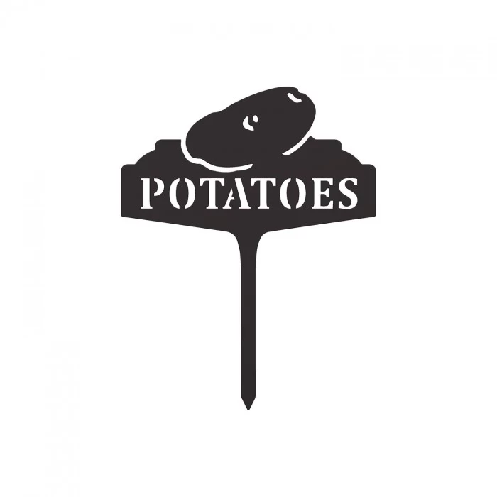 Black "Potatoes" Vegetable Label 3 Black "Potatoes" Vegetable Label