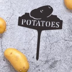 Black "Potatoes" Vegetable Label 9 Black "Potatoes" Vegetable Label -Garden Supply Discount Store potatoes label blk 2