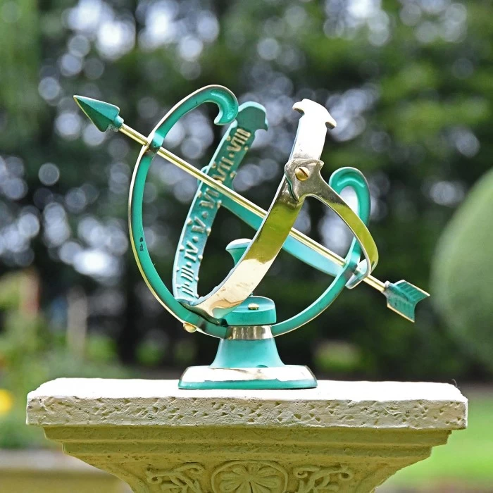 Verdigris "Profatius" Armillary - 16.5cm 7 Verdigris "Profatius" Armillary - 16.5cm - Image 5