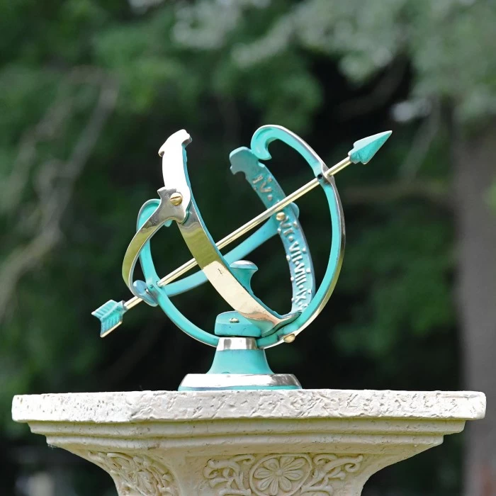 Verdigris "Profatius" Armillary - 16.5cm 13 Verdigris "Profatius" Armillary - 16.5cm - Image 11
