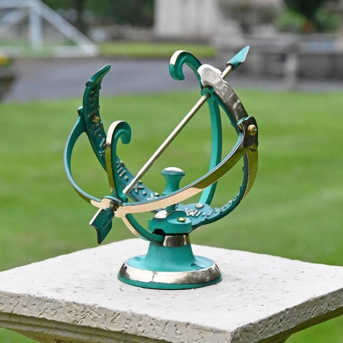 Verdigris "Profatius" Armillary - 16.5cm 10 Verdigris "Profatius" Armillary - 16.5cm - Image 8