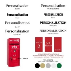 Personalised "Redford Keep" Slim King George Post Box -Garden Supply Discount Store redford keep slim king george post box 3