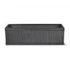 Ribbed Steel Window Trough Planter - 60cm -Garden Supply Discount Store ribbed steel window trough planter 2