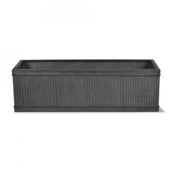 Ribbed Steel Window Trough Planter - 60cm