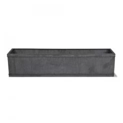 Ribbed Steel Window Trough Planter - 90cm
