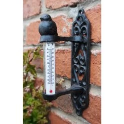 "Chiff Chaff House" Iron Garden Thermometer
