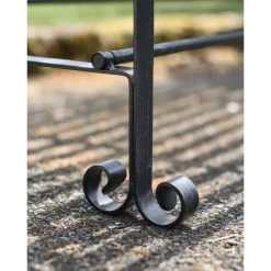 Robust “Chatham" Three Seater Park Bench - Black -Garden Supply Discount Store robust chatham 22 park bench black 7