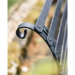 Robust “Chatham" Three Seater Park Bench - Black -Garden Supply Discount Store robust chatham 22 park bench black 8