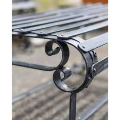 Robust “Chatham" Park Table- Black -Garden Supply Discount Store robust chatham 22 park table black 6