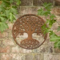 Round Tree Of Life Rustic Wall Art -Garden Supply Discount Store round tree of life rustic wall art 1
