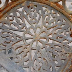 'The Embry' Rustic Cast Iron Heart Scrolled Garden Chair -Garden Supply Discount Store rus 8 1