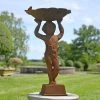 Rustic Cherub Bird Bath