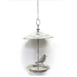 Rustic Cream Chain Hanging Bird Feeder