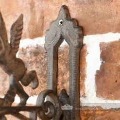 Rustic Garden Bell - Angel -Garden Supply Discount Store rustic iron garden bell backplate