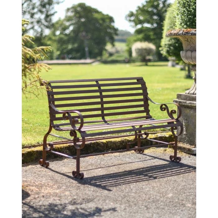 Rustic Wrought Iron “Chatham" Two Seater Garden Bench 13 Rustic Wrought Iron “Chatham" Two Seater Garden Bench - Image 11